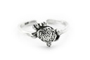 Zehenring "Lucy" mit Schildkröte aus Silber 925 – Verspielter Glücksbringer 8 mm