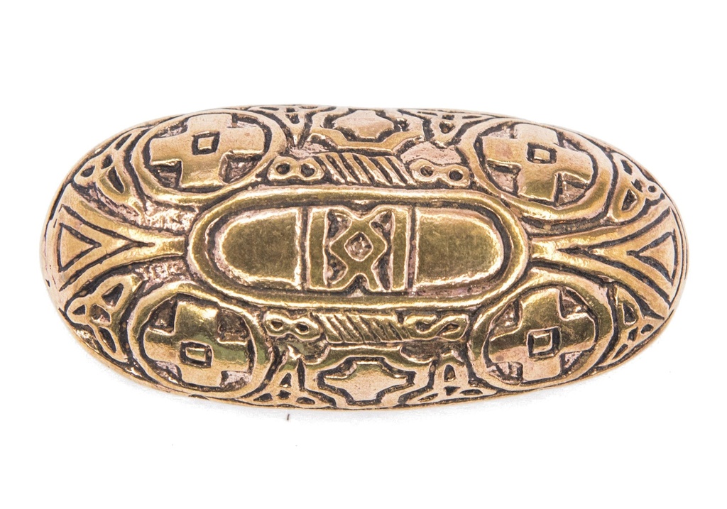 Fibel Brosche 'Aegir - Schildkröten Brosche' aus Bronze - Mittelalter, Larp, Fantasy Schmuck