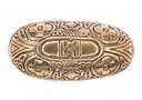 Wikinger Fibel Brosche "Aegir" aus Bronze – Große Schildkrötenfibel mit Ösen 7,3 cm