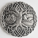 Weltenbaum ODIN, silberfarbener Beschlag