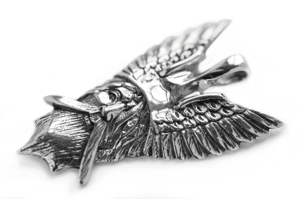Anhänger ODIN aus Silber – Wotan Wikinger Amulett 4,4 cm