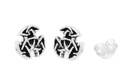 Keltische Ohrstecker Arwain aus Silber – Offener Dreifalt-Knoten 4 mm