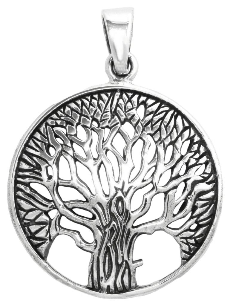 Schmuck-Anhänger DARA 3,5 cm – Keltische Eiche aus 925er Silber für Schutz & Weisheit