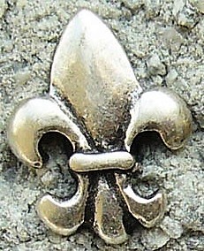 kleine Lilie Beschlag, silberfarben