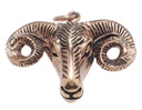 Widderkopf-Anhänger RAM aus Bronze – Symbol für Kraft und Entschlossenheit (4,3 cm) 