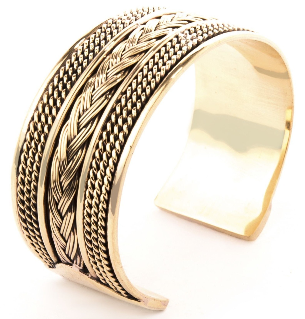  Großer Männer Larp Armreif AGNAR Ø 7 cm – 3 cm Breiter Wikinger Armreif aus Bronze