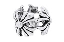 Templerkreuz Bart- & Haarperle RIAN aus 925 Silber – 9 mm Mittelalterschmuck für Zöpfe & Locken