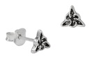 Keltische Ohrstecker Tirana aus Silber – Mini-Knoten Ohrschmuck 5 × 6 mm
