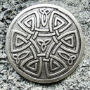 keltischer Knoten, Beschlag silberfarben