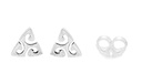 Ohrstecker Layla aus Silber – Keltische Triskel Ohrringe 925er Ø 5 mm