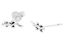 Ohrstecker Echse LANI aus 925er Silber – Boho Eidechsen Schmuck 8 mm klein