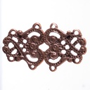 Tassel Nordic kupferfarben – Wikinger-Hakenverschluss mit filigraner Ornamentik für Mantel & LARP-Gewandung