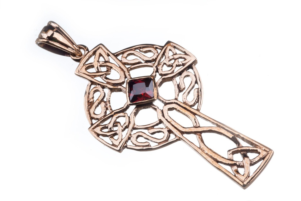 [akb6] Keltischer Anhänger ARCANA aus Bronze – Großes Schutzamulett mit mystischer Symbolik (5,5 cm)