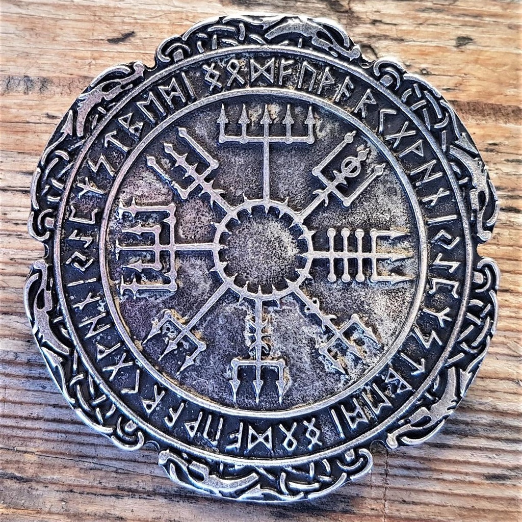 VEGVISIR, groß, silberfarbener Beschlag