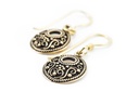 Ohrhänger Viking Historic aus Bronze – Wikinger Ohrschmuck mit Ornament 1,5 cm