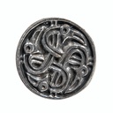keltischer Rabenkreis, silberfarbener Beschlag