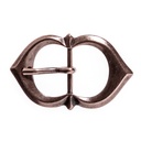 Spitzbogen-Schließe,25mm, kupferfarben