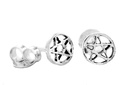 Ohrstecker DRUIDICA aus 925er Silber Ø 5,5 mm – Pentagramm Schutzsymbol Schmuck
