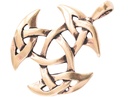 Schmuck Anhänger Arwain 3,9 cm – Bronze – Keltisches Amulett „Offene Dreifaltigkeit“ für Harmonie & Schutz