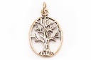 Schmuck Anhänger Weltenbaum klein 2,9 cm – Bronze – Mystisches Amulett der nordischen Mythologie
