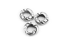 Haar- & Bartperle ACORN aus 925 Silber – Ø 10 mm Schmuckperle mit Eichelmotiv für Zöpfe & Locken