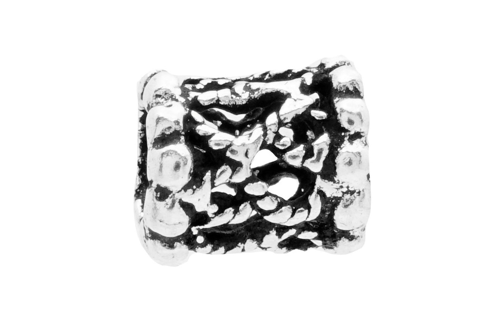Keltische Bart- & Haarperle "Nannia" aus Silber 925 – Zopfperle für Wikinger & Kelten 6 mm 