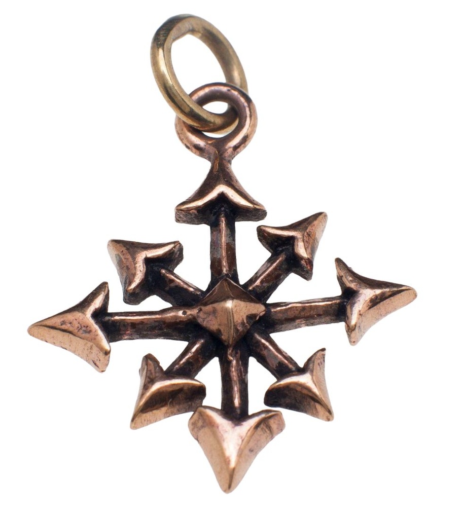 Chaosstern-Anhänger STJERNLA aus Bronze – Symbol für Wandel und unbegrenzte Möglichkeiten (3 cm)