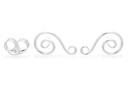 Ohrstecker 'Alia Spiral' Sterling Silber 925 - Schmuck für Mittelalter, Reenactment und Larp
