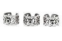 Mittelalter Ohrklemme & Haarschmuck BRIGA aus 925 Silber mit Onyx – Ø 10 mm Schmuck für Ohr & Haar