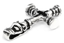 Anhänger WOLFSKREUZ aus Silber – Wikinger Schmuck Replik Island 3,4 cm
