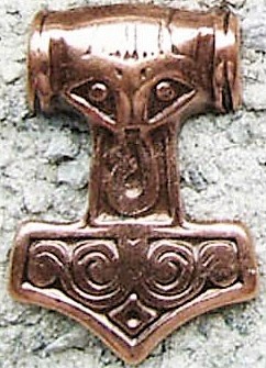 Thor's Hammer, kupferfarbener Beschlag