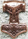 Thor's Hammer, kupferfarbener Beschlag