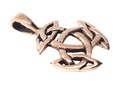 Schmuck Anhänger Ayla 2,5 cm – Bronze – Keltisches Amulett „Offene Dreifaltigkeit“ für Schutz & Balance