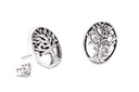Ohrstecker Yggdrasil Baum des Lebens aus Silber 925 – Keltisch-Nordischer Ohrschmuck 12 mm