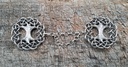 YGGDRASIL-Verschluß,Fb:silber,Weltenesche,Baum,Mantel,Fell,Umhang,Mittelalter,Larp