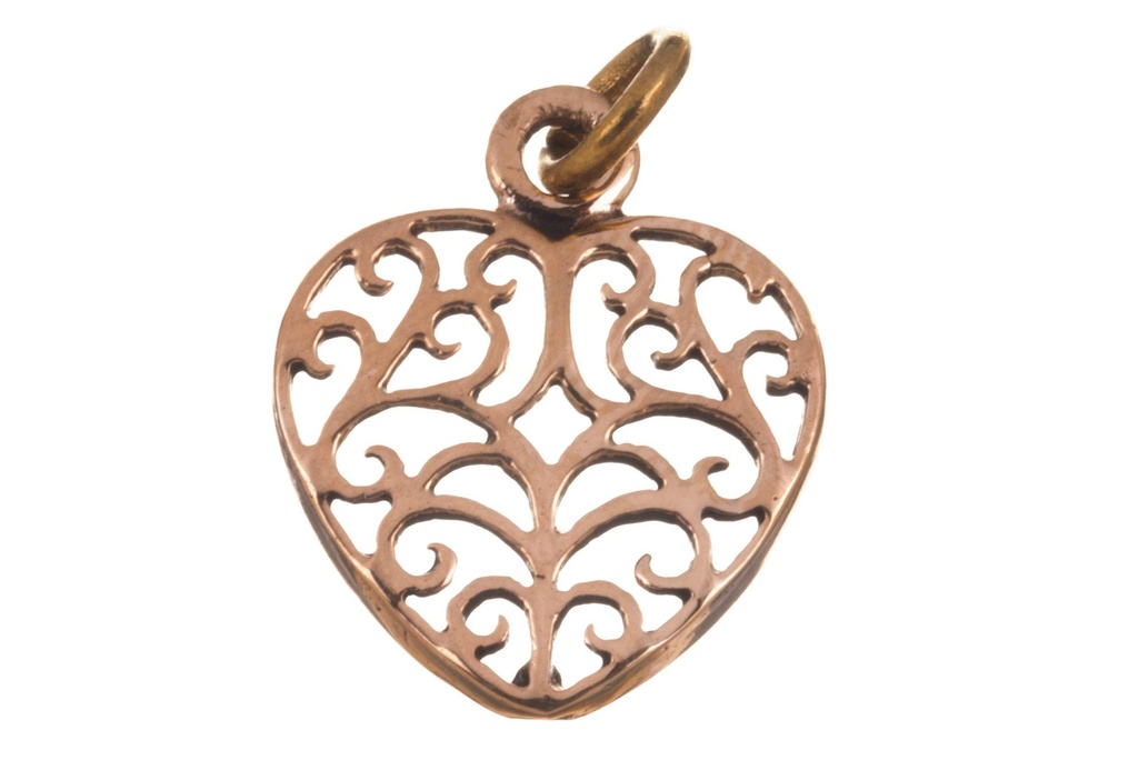 [acb109] Schmuck Anhänger Mirja 2 cm – Bronze – Filigranes keltisches Amulett für Schutz & Balance 