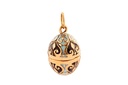 Medaillon Anhänger "Herecura" aus Bronze – Mittelalterliches Amulett mit Scharnier 3,2 cm