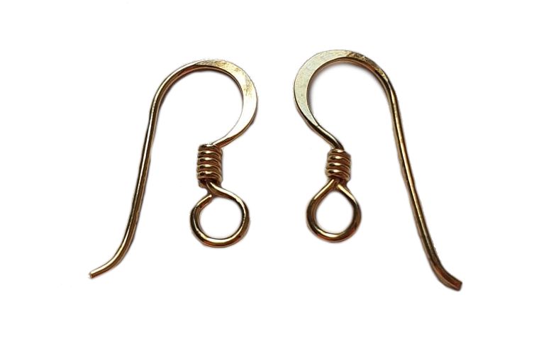 WINDALF Ersatz-Ohrhänger NINKA 19 mm Bronze – Paar für Reparatur & Schmuckgestaltung