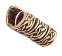 Keltische Perle "Rigani" aus Bronze – Haar- & Bartperle mit Knotenmuster 1,9 cm