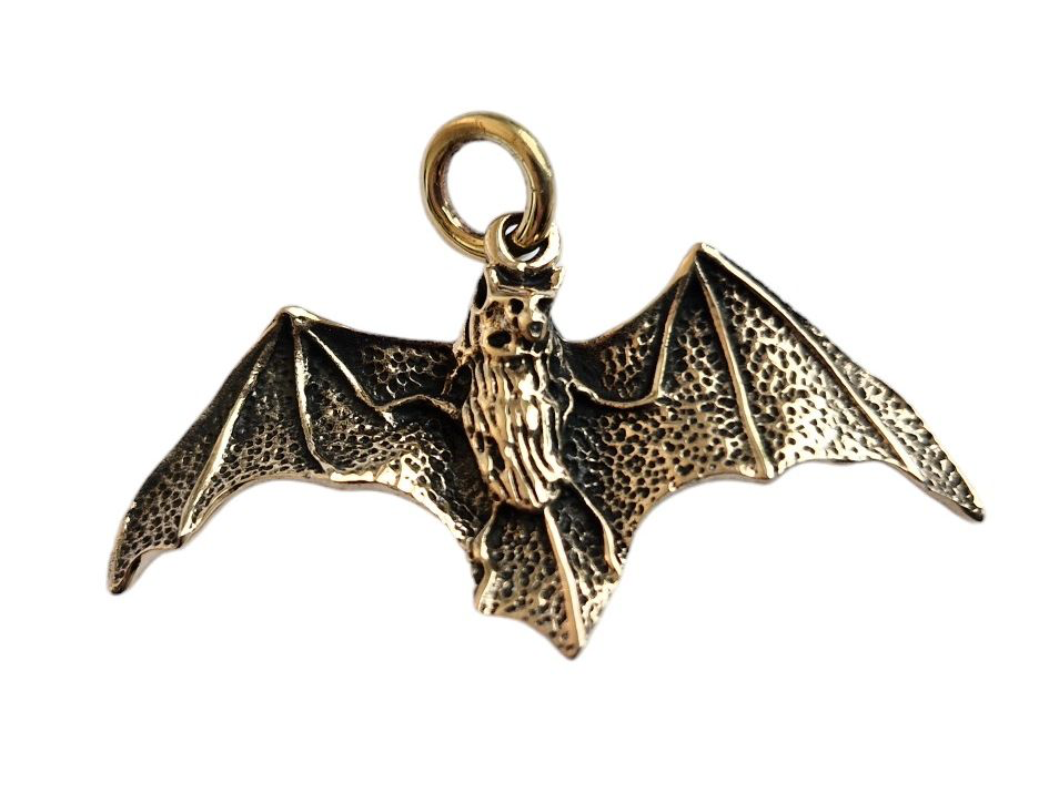 Schmuck-Anhänger ARCANIA – Fledermaus aus Bronze