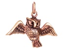 Schmuck-Anhänger FIANA 3,1 cm – Fliegende Eule aus Bronze für Weisheit & Schutz