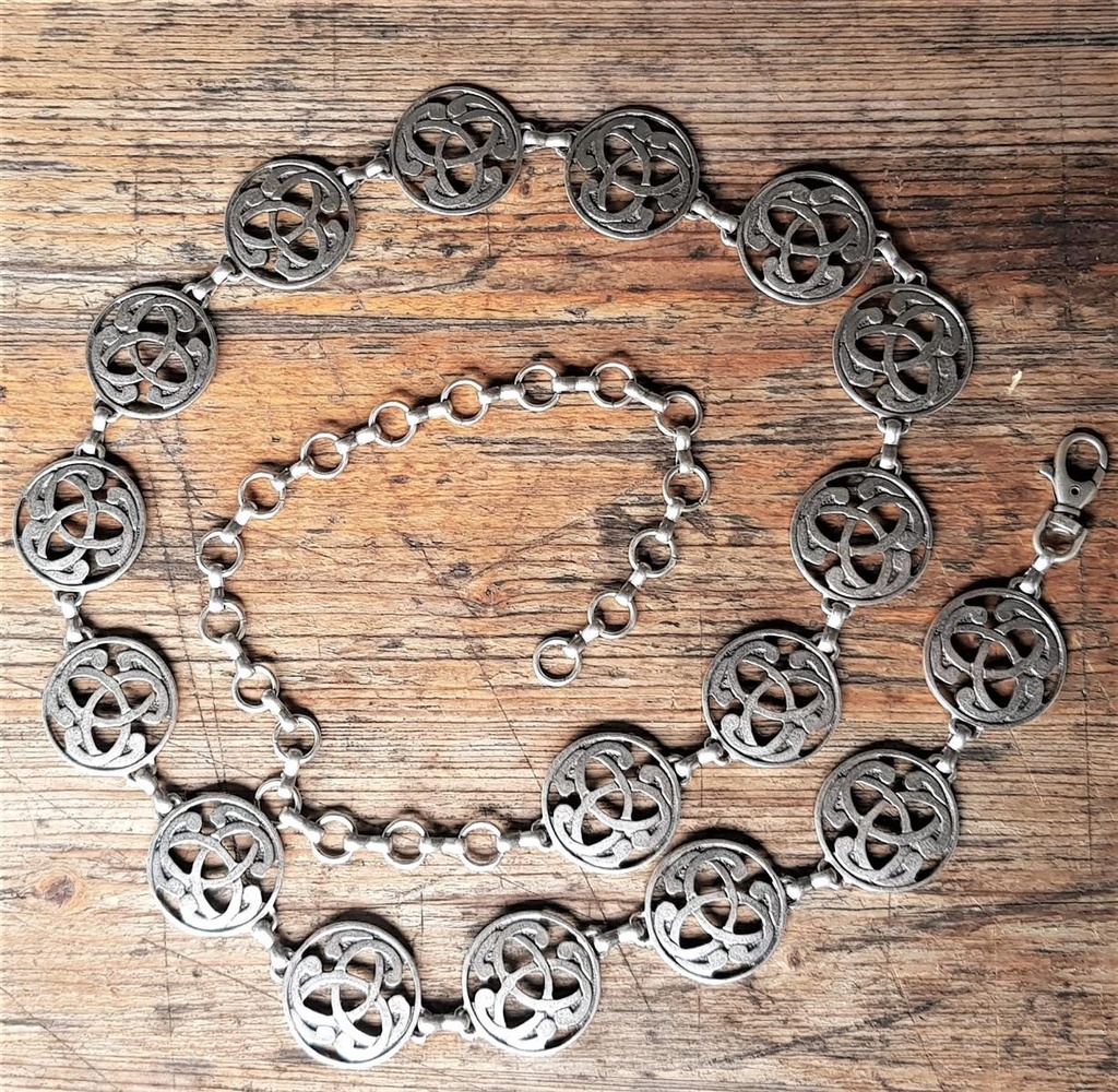 Kettengürtel, TRISKEL, silberfarben 