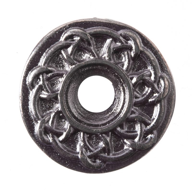 [N-282-3] Celtic Ringknot Zierniete in Eisenoptik – Keltischer Rundknoten Ø 20 mm