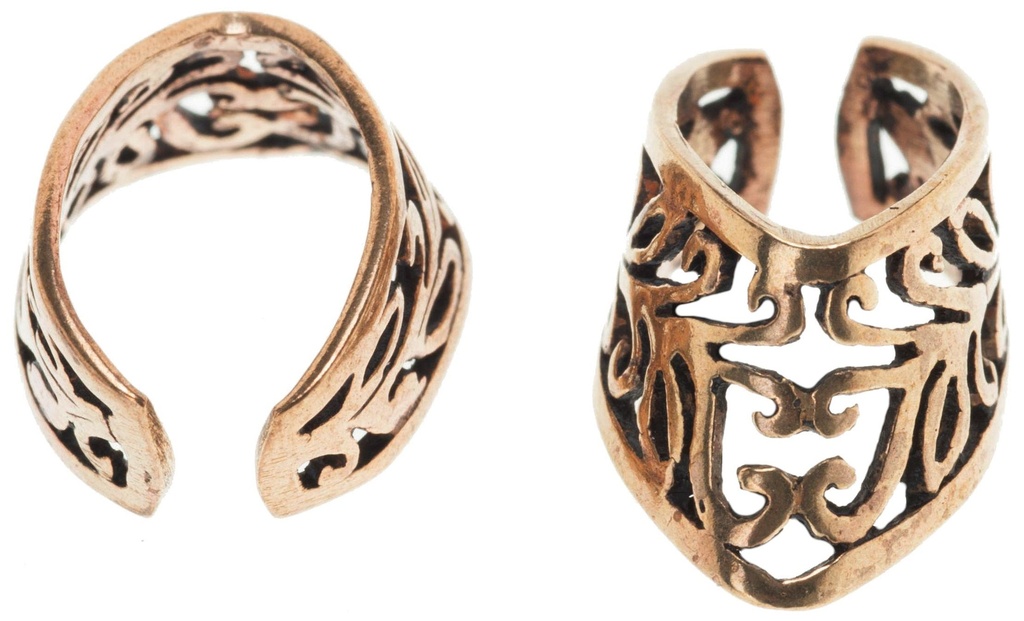 Ohrklemme & Haarschmuck FENJA aus Bronze – Ø 10 mm Zauberhafte Ornamente für Mittelalter & LARP