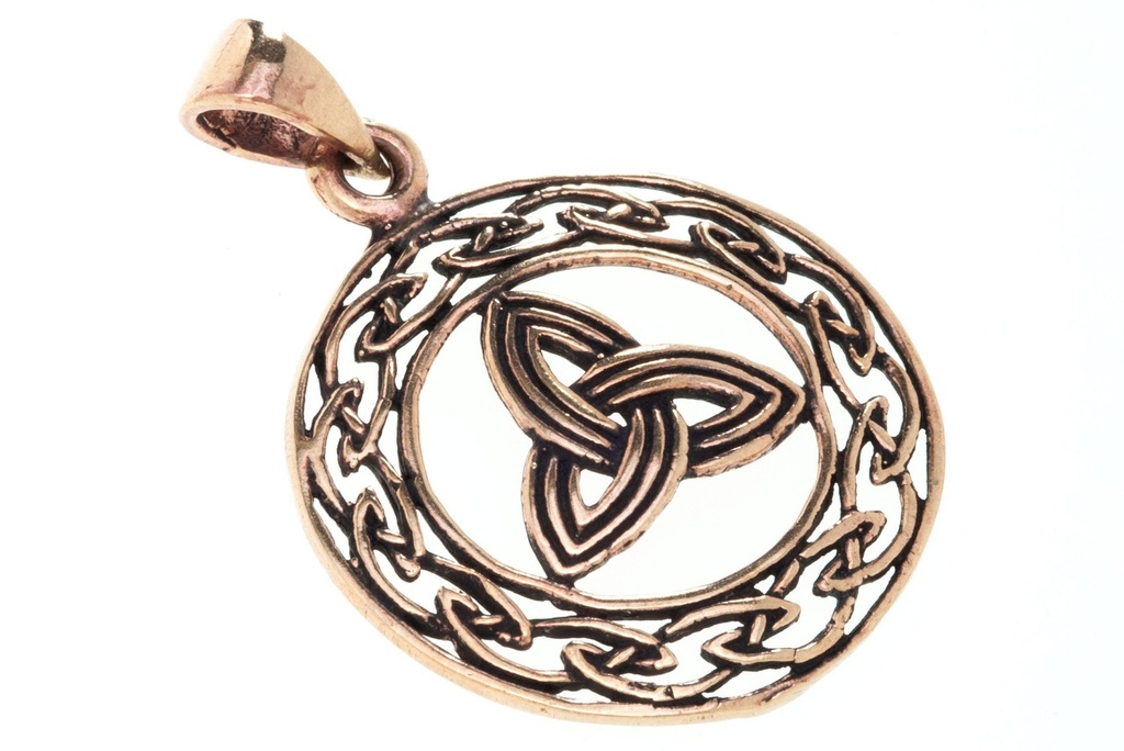 Schmuck Anhänger Dacian 3,8 cm – Bronze – Keltisches Schutzamulett mit uralten Ornamenten