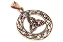 Schmuck Anhänger Dacian 3,8 cm – Bronze – Keltisches Schutzamulett mit uralten Ornamenten