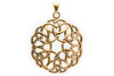 Schmuck Anhänger Amena Ø 3,2 cm – Bronze – Keltisches Schutzamulett mit Knotenmuster