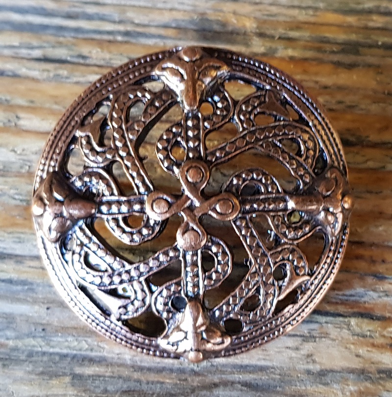 keltische Schlangen, Beschlag kupferfarben