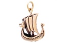 Anhänger NIAN aus Bronze – Wikinger Drachenschiff Amulett 2,5 cm