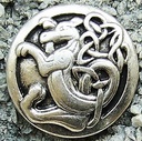 keltischer Löwe, silberfarben
